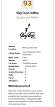 Load image into Gallery viewer, GUATEMALA - ATITLAN - (MED - LIGHT)-Rated 93 by Coffee Review!