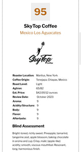 MEXICO - CUP OF EXCELLENCE -#4 (LIGHT)-Rated 95 by Coffee Review!