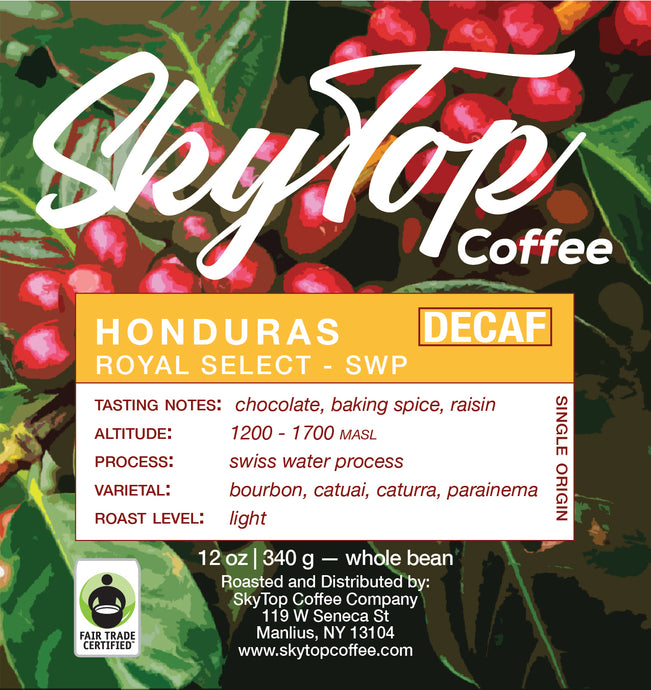HONDURAS - MAYA ROYAL SELECT MWP - DECAF (LIGHT)